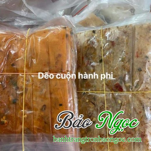 Bánh dẻo cuốn hành phi 